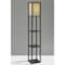 Homeroots Floor Lamp with Black Wood Finish Storage Shelves 372524 - alternate 8
